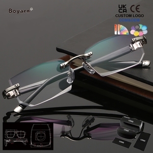 Gafas <span class=keywords><strong>de</strong></span> Presbicia Boyarn Duraderas, Gafas <span class=keywords><strong>de</strong></span> Presbicia Ordinarias sin Montura, Gafas <span class=keywords><strong>de</strong></span> <span class=keywords><strong>Lectura</strong></span> con Bloqueo <span class=keywords><strong>de</strong></span> Luz Azul y Degradado - Product Image 3