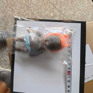 11CM <b>Plastic</b> <b>Net</b> Red Natasha with Hat Chen Dabo Skin Pinch Decompression Dumplings African Black Baby Pinch Music 3+ Boxed - Product Image 3