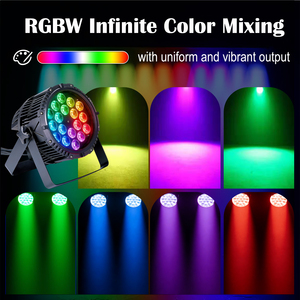 Projecteur de Scène Étanche 180W RGBW LED Par Light IP67 Sans Ventilateur Wash Strobe DMX512 en Aluminium Moulé Sous Pression pour Événements Extérieurs DJ - Product Image 3