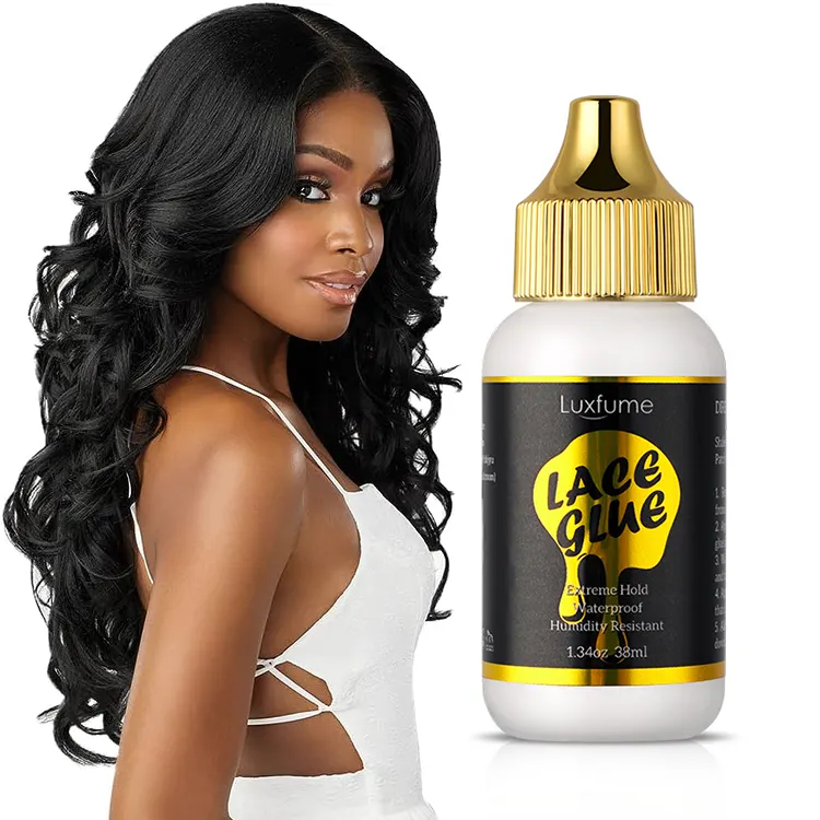 Luxfume Private Label Lace Cola Impermeável Forte Hold Látex Cola Livre Lace Wig Adesivo