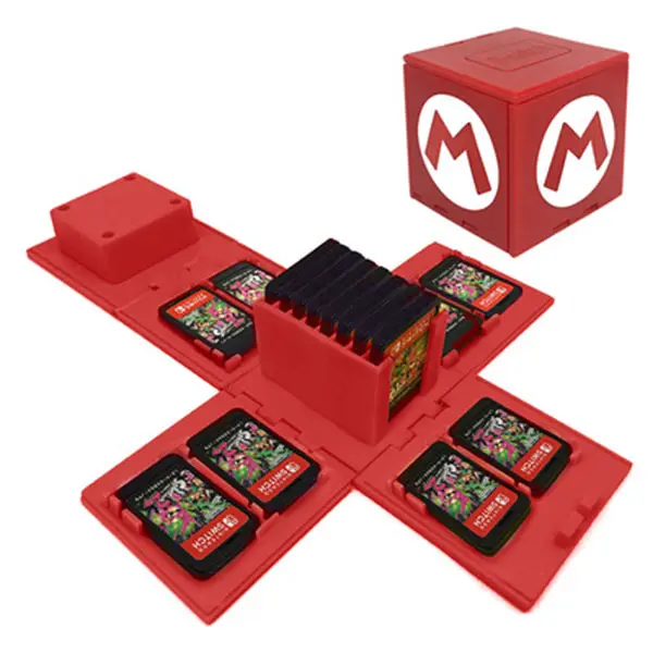 Whosale Hard Shell a prueba de golpes 16 en 1 Game Cards Case con video game cards Box Juegos Accesorios de almacenamiento para Nintendo Switch