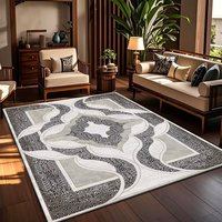 Moderne große benutzer definierte abstrakte übergroße Boden matte geometrische Muster bereich Teppich Mode Kristall Samt für Wohnzimmer