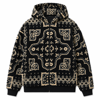 Veste polaire Sherpa personnalisée pour homme, imprimée, chaude, à capuche, en peluche, entièrement zippée, style Teddy, pour l'extérieur, décontractée, OEM