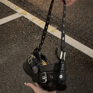 Bolso de Hombro Tipo Dumpling Negro y Marrón Vintage con Cierre de Cremallera y Correa Única para Uso Diario Verano 2026 - Product Image 2