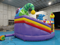 Casa de rebote comercial profesional al aire libre para niños, gorila de aire, tobogán hinchable combinado, castillo inflable