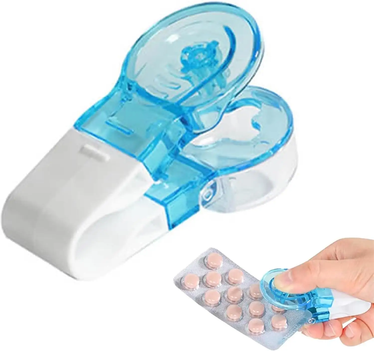 Pocket Pill Box Pills Dispenser - Easy to Take Out Pills for Elderly with Weak Hands