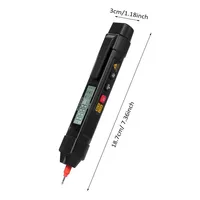 Mini testeur de diode de tension cc ca de type crayon NCV multimètre numérique intelligent de style stylo à gamme automatique avec fréquence de résistance