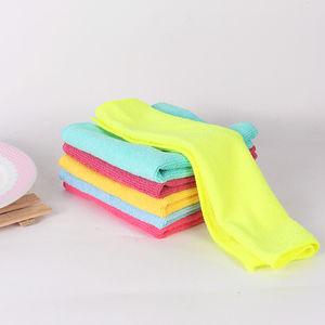 guangzhou wholesale manufacturer custom unpaper wet quick dry absorbent not fade dish kitchen microfiber towel cleaning cloth