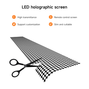 หน้าจอโปร่งใสโฮโลแกรม LED P6.25 สำหรับใช้งานภายในอาคาร แบบยืดหยุ่น ติดตั้งบนกระจก สีสันสดใส ความละเอียดสูง อัตราการรีเฟรชสูง ความสว่าง 4000cd รับประกัน 1 ปี P6 - Product Image 5
