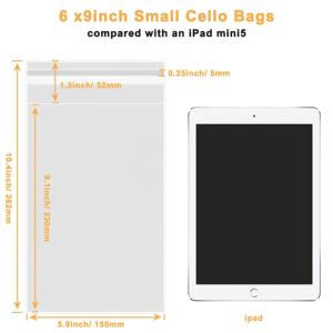 Nhà Máy bán hàng trực tiếp Nắp kéo giấy bóng kính trong suốt dính <span class=keywords><strong>OPP</strong></span> Túi cho bao bì điện thoại di động và quần áo - Product Image 5