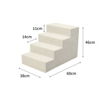 Escalier pliable pour animaux de compagnie, antidérapant, imperméable, rampe multi-étages pour chiens et chats de petite et moyenne taille, accès au lit et au canapé