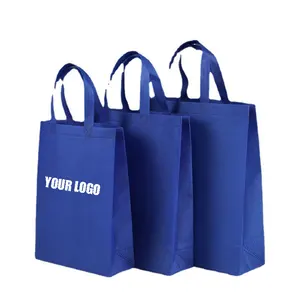 Custom colored recyclable handle Handbag promotional product printing logo shopping bag