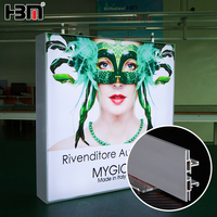Boîte à lumière suspendue double face sans cadre, haute luminosité, en aluminium, impression par sublimation pour affichage de détail, OEM