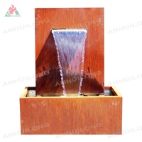 Fuente de Agua Decorativa de Acero para Interiores, Cascada para Jardín