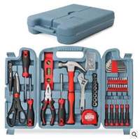 Deko — Set d'outils idéal pour les réparations automobiles, ensemble d'instruments différents, avec clé à douille, pour le ménage, 56 pièces