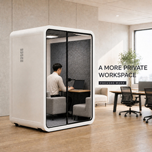 Cabina de Oficina Insonorizada con Marco de Aluminio, Estación de Trabajo Acústica Moderna, Cabina para Reuniones y Negociaciones, Sala de Transmisión en Vivo - Product Image 2