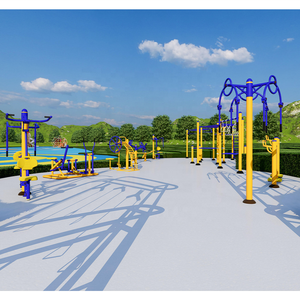 Équipement de <span class=keywords><strong>fitness</strong></span> en plein air durable ensemble de parc équipement d'exercice entraînement musculaire jungle gym <span class=keywords><strong>machine</strong></span> extérieure - Product Image 6