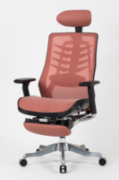Chaise de bureau exécutive VANBOW avec appui-tête et repose-pieds réglables, chaise de conférence pivotante ergonomique