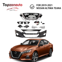 Topzonauto Nouveau Kit de Grille de Pare-chocs Avant en Plastique avec Lampe pour Altima Teana 2019-2021 à Fixation par Vis
