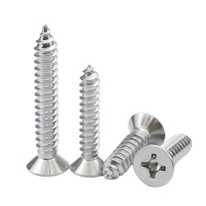 Stainless Steel Self Tapping Screws M2 M3 M4 Cross Head Countersunk For Wood Metric Fasteners Grade A2 70 - Product Image 1
