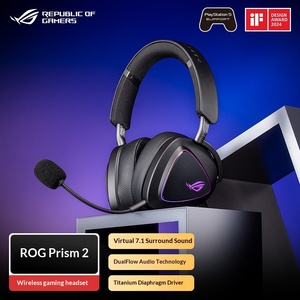 หูฟังไร้สาย ROG Prism 2 น้ำหนักเบา สำหรับเล่นเกม เชื่อมต่อได้สองโหมด (แบบมีสาย+ไร้สาย) รองรับ 5.2 FPS E-sports 7.1 - Product Image 1