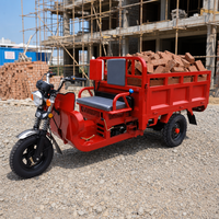 Tricycle de livraison à essence, véhicule utilitaire à 3 roues avec caisse en acier, moteur à essence, longue portée pour la ferme et le marché