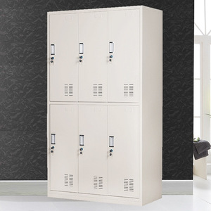 Armario de gimnasio de metal de 4 puertas <span class=keywords><strong>con</strong></span> <span class=keywords><strong>cerradura</strong></span> Archivadores de precio barato para uso doméstico y de oficina - Product Image 5