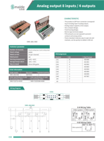 Module de bornier à vis Shimaide 8 canaux d'entrée analogiques, 4 canaux de sortie analogiques, 11-20 AWG, 24V DC, pour distribution PLC