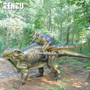 Dinosaure <span class=keywords><strong>de</strong></span> combat animatronique coloré 3D pour espaces publics Écoles pour garderie École maternelle Centre commercial Aéroport Métal - Product Image 5