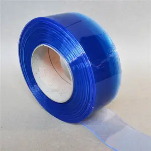 Sky Blue 3MM Normal Temperature Pvc Curtain Supplier Clear Pvc Curtain Strips Transparent PVC rolls Soft Door Curtain