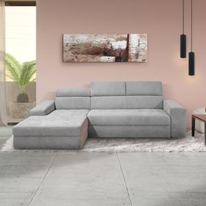 DAVE MOD. SALA DE ESTAR CON PENÍNSULA A LA IZQUIERDA EN TELA GRIS CLARO - Product Image 1