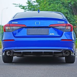 Welta Wholesale Nouveau pour 11ème génération 2021-2024 Kit carrosserie ABS Noir carbone, Diffuseur de pare-chocs arrière avec attelage, Becquet, Fixation par boulons - Product Image 6