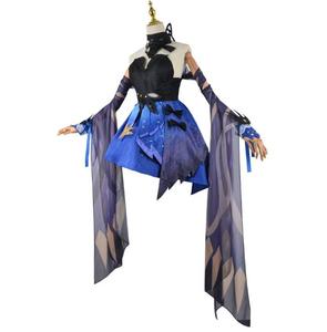 Ecowalson Disfraz de Cosplay de Anime Keqing, Nuevo Traje de Juego, Precioso y Sexy Vestido de Ke Qing Genshin, <span class=keywords><strong>Peluca</strong></span> y Accesorios de Cómic - Product Image 3