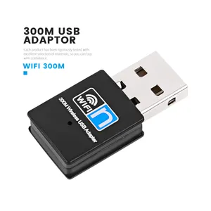 Rtl8192eu 칩셋 미니 USB 2.0 무선 어댑터 300 Mbps 무선 USB 와이파이 동글 USB 무선 네트워크 카드 PC 컴퓨터