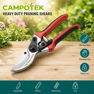 <span class=keywords><strong>Sécateur</strong></span> robuste en acier SK5, cisaille de jardin ergonomique, outils de taille d'arbres, coupe-<span class=keywords><strong>branches</strong></span> aiguisés - Product Image 2
