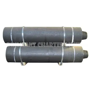 Điện Cực Graphite UHP SHP Cho EAF LF Lò Điện Cực Graphite Với Núm Vú Graphite Vật Liệu Để Bán