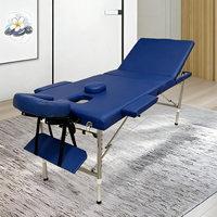 Meistverkaufte Dreifach Faltbare Edelstahl Moderne Kosmetikliege Massagetisch Tragbare Salonmöbel für Hotel Krankenhaus Wohnzimmer