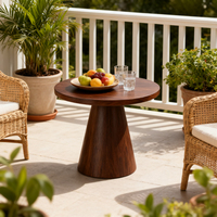 Table basse ronde de luxe nordique, moderne et durable, pour salon