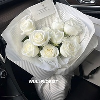Kertas Kraft Daur Ulang Bermotif Timbul Gaya Korea untuk Pembungkus Bunga  Kertas Floral Tiga Dimensi dari Pemasok
