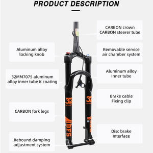 <span class=keywords><strong>Fourche</strong></span> en carbone Mtb <span class=keywords><strong>26</strong></span> 27.5 <span class=keywords><strong>Fourche</strong></span> à suspension 29 <span class=keywords><strong>pouces</strong></span> <span class=keywords><strong>Fourche</strong></span> à suspension pneumatique - Product Image 6