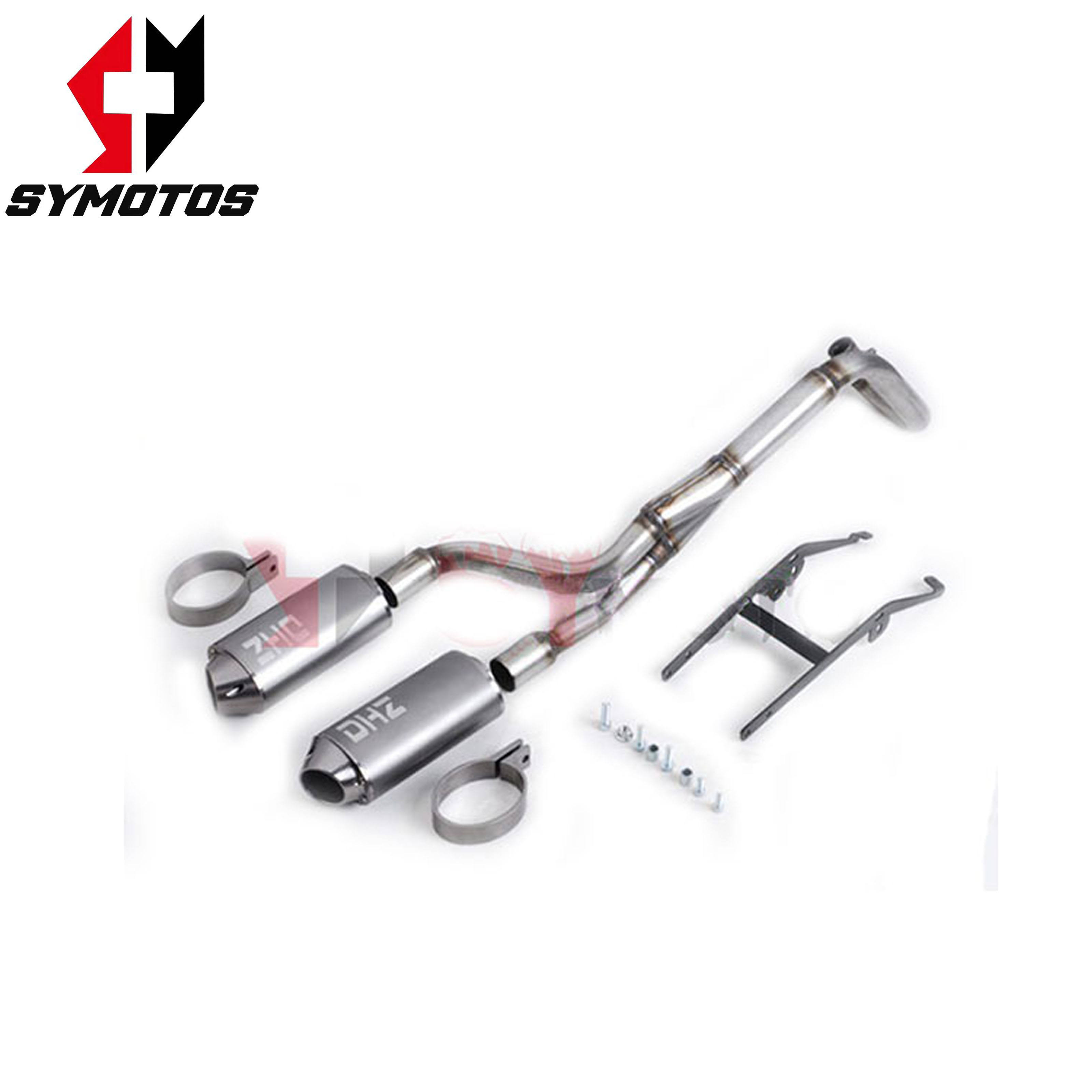 Pit Bike Double Exhaust Pipe Enhance Performance Sound