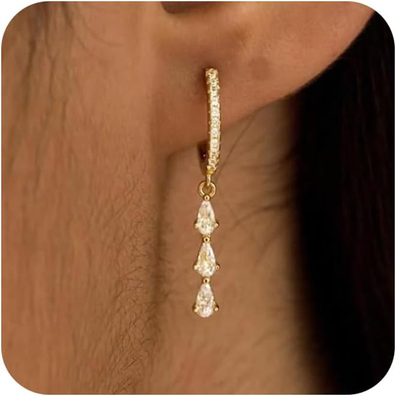 Full rhinestone tassel eardrops[KYellow]