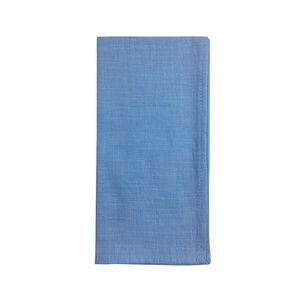 Serviettes de table de cuisine modernes 100% coton Petites serviettes bleues fraîches résistantes à l'huile et à la chaleur faites à la main pour un usage domestique - Product Image 3