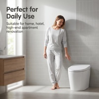 Fabrieks prijs slim toilet verlengde pot P-Trap/S-Trap compact formaat 675mm verwarmde zitting voet sensor spoeling nachtlampje vloermodel