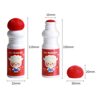 Marqueurs d'art pour enfants lavables multicolores et brillants, marqueur de bingo graffiti à points à base d'eau non toxique de 40ml, sans fuite, vente en gros