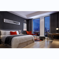 Conception moderne Ensemble personnalisé de meubles d'hôtel Ensemble de canapé-lit de chambre à coucher Mobilier de chambre d'hôtel cinq étoiles