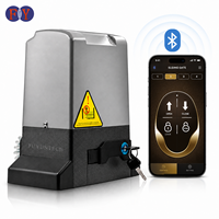 Solusi hemat biaya 220V Motor gerbang geser listrik 550W 1000kg Bluetooth magnetik batas pembuka tahan lama untuk gerbang pabrik