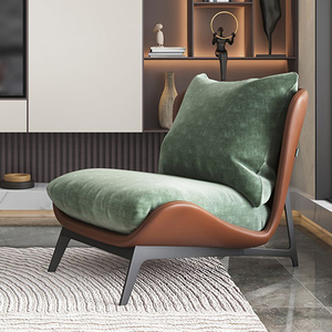 Bộ ghế sofa đơn phong cách mềm mại bán buôn, ghế thư giãn da Ý cao cấp nhẹ nhàng với đôn, bộ ghế phòng khách hiện đại - Product Image 3