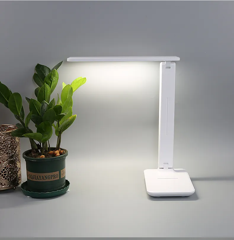 Lâmpada de mesa dobrável com luz LED ajustável para mesa de estudo, lâmpada de mesa com lente de aumento regulável e usb, lâmpada de mesa/lâmpada de leitura