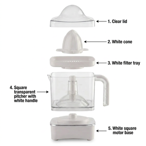 Spremiagrumi Elettrico Portatile da 900ML Senza BPA con Motore AC per Uso Domestico in Cucina - Product Image 6